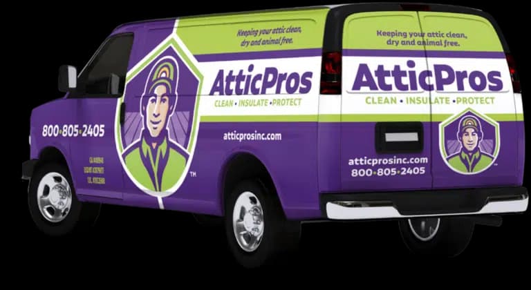 Branded AtticPros service van