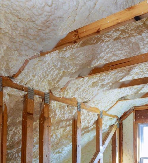 clean insulated attic